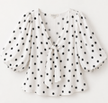 Blusa Margaux manga globo y lazo